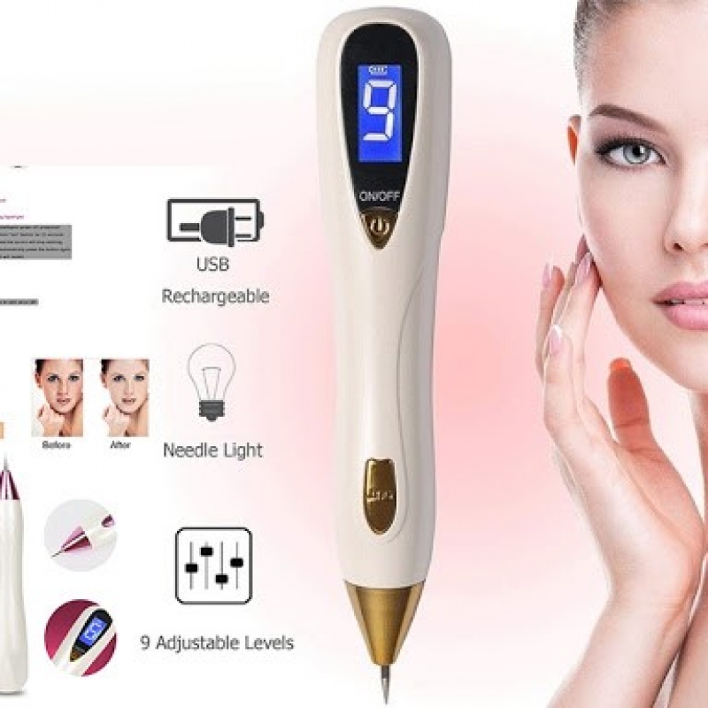 Máy đốt nốt ruồi mụn cóc tàn nhang hình xăm mini 9 cấp độ